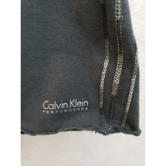 Calvin Klein Performance size S gray short sleeve vneck shirt cotton spandex - Picture 3 of 9